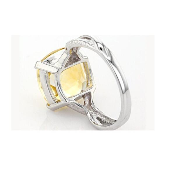 🎁Citrine Solitaire Ring 6.50 CT Statement Size 7 NEW - Picture 8 of 8